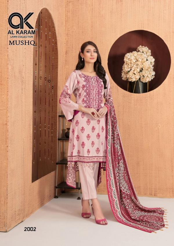 Al Karam Mushq Vol-2 Cotton Designer Dress material